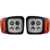 J/J Coppia Fari Anteriori Freccia Dx Sx 4 Led 1000Lm 12W Con Indicatore di Direzione Per Carrelli Elevatori Macchine Agricole Mietitrebbie