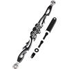 SHMT Asta di collegamento del cambio con teschio tagliato in alluminio nero Per Harley Softail 1985-2021, Dyna 1993-2021, Touring Electra Glide 1985-2021