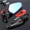 TXDBD Specchietti Retrovisori Laterali Per Moto Per YAMAHA N-MAX 155 250 400 125 Specchietto Retrovisore Manubrio Sinistro Destro parcheggio specchietto(Colore 4)
