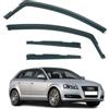 AirFlux Set di 4 deflettori d'aria compatibili con Audi A3 S3 RS3 5 porte Hatchback 2004 2005 2006 2007 2008 2009 2010 2011 2012.