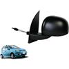 Palmaspareparts SPECCHIETTO RETROVISORE MECCANICO SINISTRO NERO PER FIAT PANDA 169 DAL 2010 AL 2012