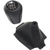 WERKFNKBNH Auto Leva Pomello Cambio Per Mazda 6 II GH 2007 2008 2009 2010 2011 2012 Cuffia Leva Pomello(5 Speed Set Black)