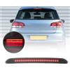 NSLUMO Lente nera LED rosso Terzo stop Luce Freno Per Golf VII Hatchback/Variant Golf VI/Plus Polo V 6R 6C Polo VI Seat Tarraco CHMSL Centro Posteriore Alta Mount Terza Stop Lampada
