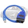 AMHTDOL KKL 409.1 cavo USB con Chip originale FTDI FT232RL per V w,Audi,Seat,Volk swagen,Skoda Vehicles dal 1996 oltre,Car ECU Scan Tool OBD2 to USB Cable for V AG-COM Windows XP Diagnostic Software
