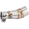 Majatou Tubo Centrale di Scarico per Moto, Tubo di Scappamento del Silenziatore, Connettore Adattatore per Tubo di Collegamento Centrale di Scarico per Moto per Kaawaasaaki Z250 Niinjaa 250 300 2013-2016