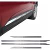 Inly Parts INLY 4 pezzi modanature decorative per portiera auto, protezione laterale cromata in acciaio inox compatibile con Opel Grandland X (dal 2017)