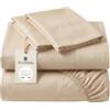 o-day Renato Balestra Set Lenzuola Matrimoniale Microfibra Made in Italy No Stiro Completo Letto Matrimoniale 4 pezzi Lenzuolo Sotto Lenzuolo Sopra 2 federe (Sabbia, Matrimoniale)
