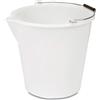 VO design Blim Secchio, 31 x 29 cm, 10 l, in polietilene, Bianco, 30 x 31 x 29 cm