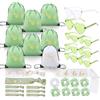 BBTO 33 Pezzi Accessori Addio al Nubilato Donna Bride To Be & Team Bride Kit con 8 Sacche Zaino, 8 Occhiali a Cuore, 8 Bracciali, 8 Scrunchie e 1 Fascia Sposa