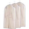 DOUZIO 3 Pezzi Custodie per Abiti Di Grande Capacità, Traspiranti, In Organza Traslucida, Copriabiti Da Armadio, Copri Abiti Lunghi, Antipolvere, Per Pellicce, Piumini E C(Size:Wide-110cm/43.3in,Color:Viola)