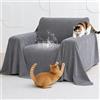 Loiion Gatto Divano, Copridivano Mobili Protector, Copridivani Impermeabile Resistente Alle Macchie E Ai Graffi per Cani e Gatti, Animali, Grigio, 260x180cm