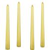 Kemladio 4 pezzi Candele a spirale coniche alte metallizzate coniche - 25 pollici metalliche, antigocciolamento, candela conica candele lunghe a spirale, candela da cena senza profumo 4 pezzi