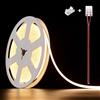 illuburg 12V Striscia LED COB Bianco Neutro 4000K 5m 400LED/m CRI90+ Dimmerabile Autoadesiva Banda Barra Strip Luminosa