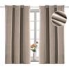 YSTELLAA Tenda 100% Oscurante Da Interno 2 Pezzi, 117×137cm, Tenda Velluto Fonoassorbenti, Tende Termiche Isolanti Per Interni, Con Anelli, Moderne, Per Camera Da Letto, Camel