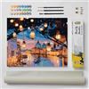 DonElton Dipingi con i Numeri per Adulti Città - Kit di Pittura 40x50 cm con Pennelli, Colori Acrilici e Tela di Lino, Senza Cornice - Regalo Creativo (Venezia)
