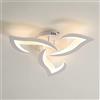 DAXGD Plafoniera Led Moderno, 36W 3500LM Lampada da Soffitto in Acrilico, Bianco Lampadario Led Soffitto Forma Di Petalo per Camera da Letto, Cucina, Studio, Soggiorno, Luce Bianca Calda 3000K