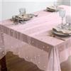 EKKONG Runner da Tavola in Tulle con Perle 150 x 210 cm, Tovaglia in Organza con Bordo in Perle, Decorazione per Matrimonio, Festa della Sposa, Compleanni e Cucina (C)