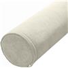 ZZDZW Cuscino Rotondo Cilindrico Cuscino A Rullo Lungo Cuscino Cervicale Rotondo Supporto Iombare Cuscino, Cuscino Cilindrico Con Fodera Rimovibile Per Dormire/sedia/auto/divano(Beige,12x45cm/4.7x17in)