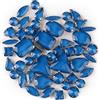 Brillabenny 50 Pietre CASTONI Strass da Cucire Cristallo Vetro Mix CABOCHON Stone Claw DECORI Gioielli Bijoux Abito Scarpe (Blu Montana)