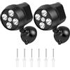 URAQT Senza Fili Faro a Batteria Esterno, 2 Pezzi Faretto con sensore di movimento esterno a batteria, Luci da Esterno di Sicurezza 600LM, IP65 impermeabile, Rotazione 360°,per Giardino,Corridoio