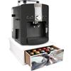 Lupia - Cassetto Porta Cialde Caffè e Porta Capsule 27x33x11 cm MARBLE WAVES GREY, Contenitore Organizer per Caffè, Tè, Tisane e Zucchero, Angolo Bar in Legno Bianco Antimacchia per casa e ufficio