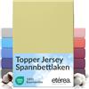 etérea Himmlische Qualität etérea Jersey Topper lenzuolo con angoli 140x200-160x200 cm Menta Epaisseur 5-10 cm - 100% Cotone - Oekotex materasso Letto copripiumino - lenzuola 140x200cm - 160x200cm Verde