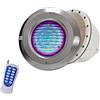 AMDHZ Faretti per Piscina con Nicchia PAR56 Materiale in Acciaio Inossidabile 12V AC IP68 Lampada Subacquea da Incasso per Piscina con Tipo di Pellicola 100% Impermeabile