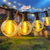 YRATERVSR Catena Luci Luminosa Esterno Giardino G40 150Ft 45M 62+2 LED Lampadine Filo Luminosa Illuminazione Catene da Lucine Terrazzo Esterne IP44 Gazebo Esterni Catena Luce Ghirlanda