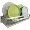 TentHome Scolapiatti in acciaio inox, Stoviglie da parete, Scolapiatti da cucina sospesa o in acciaio inox, con vassoio per l'acqua rimovibile