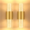 YindaLux LED Applique da Parete Interno 4W 3CCT Notturna Dimmerabile 2PCS Oro