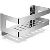 QL Mensola Doccia,Mensole Bagno in Acciaio Inox SUS304,Organizzatore da Parete per Bagno e Cucina,Cestino per Doccia 20CM,Cromo