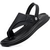 WCXTY Estate Sandali Ortopedici da Uomo Supporto dell'Arco Plantare,Casuale Leggero Alluce Valgo ad Anello Infradito da Uomo,A Piedi Ciabatte da Spiaggia,per Fascite Plantare (Color : Black, Size : 39 EU