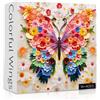 PPuzzling Puzzle di farfalle per adulti, 1000 pezzi, sfidanti puzzle colorati con fiori e farfalle con arte di carta, puzzle di piante animali difficili per adulti
