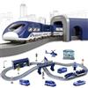 Joellfuner Treno Elettrico Bambino 3 4 5 6 7 Anni, Treno Circuito Auto Elettrico Bambino, Giocattoli Bambini Veicoli da Costruzione, Gioco di Traccia Auto Da Corsa Regalo Ragazzo Ragazza