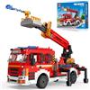 TYCOLE Camion dei Pompieri con Scala Giocattolo, Set di Costruzioni Technic per Auto, Kit di Modellismo di Veicoli di Emergenza da Collezione, Regalo per Bambini e Bambine dai 6 Anni in su e Adulti