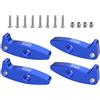 GPM Extension in alluminio 7075-T6 Alloy Flex Blades (Droop Flex Mod) per Axial 1:30 SCX30 Ford Bronco/SCX30 Jeep Wrangler JLU/Chevrolet K10 Rock Crawler Upgrades - Blu