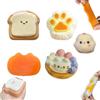 Blissofun 5 pezzi Fufu Squishy Set Taba Squishy, simpatico giocattolo antistress per alleviare lo stress, squeeze Squishies, giocattolo antistress, giocattolo Kawaii in silicone morbido per regalini e feste