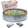 RUGUIES- Piscina di Palline per bambini- Piscina con Palline Pieghevole- Parco giochi con Palline- Per uso Interno ed Esterno- Piscinetta Portatile- (Palline non Incluse) (SKY 80x26cm)