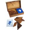 LOGOPLAY Tangram per 2 giocatori - Gioco di carte - Gioco di pensiero - Giochi di pazienza - Gioco di logica in legno