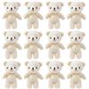 Bogoro 12 Pezzi Mini Orso Peluche, Mini Orso Orso Imbottito, Orso Bambola Peluche, Piccoli Giocattoli dell'Orso, Mini Orsacchiotto, Peluche Piccolo Orsetto, per Decorazioni Di Nozze Baby Shower