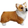 Generico Peluche per cani - Giocattolo Corgi da 30 cm, bambola di realistica, ornamento animale realistico, statua da tavolo | Simpatico arredamento per la casa, soggiorno, camera da, cucina, uffic
