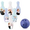 Mondo Toys - Set da Bowling Frozen II per bambini - INCLUDE 1 palla e 6 Birilli tema Forzen 2 - giocattoli di Sport - gioco per bambini 2 3 4 Anni - 28307
