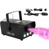 Levkitch Macchina per il fumo con 3 RGB LEDs, effetto luce, mini macchina per nebbia con telecomando cablato, per feste, Halloween, matrimoni, palcoscenici, ecc