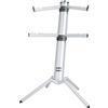K&M 18860 base per tastiera Spider Pro alluminio - 4 bracci d'appoggio per 2 strumenti, base a colonna inclinata, raccordo filettato