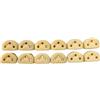 XINGLIDA 12 pezzi di plastica corde per chitarra corde perline ponte 3 fori chitarra ponte corde perline fissaggio per chitarre classiche chitarra stringa fermo guida stringa