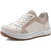 Ara Sapporo, Scarpe da Ginnastica Donna, Crema Shell, 42.5 EU Larga