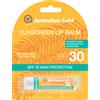Australian Gold Sunscreen Lip Balm Stick Spf30 - Protezione Solare Labbra Stick