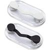 Readerest Supporti magnetici per occhiali - Supporto per occhiali da vista con clip magnetiche per occhiali da sole - Organizer per occhiali da vista in acciaio - Multifunzionale - Confezione da 2
