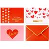 Winoo Design Biglietti di San Valentino con buste, 36 pezzi, biglietti di San Valentino per adulti, 10 x 15 cm, per marito, moglie, lui lei