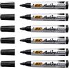BIC - Set di 6 pennarelli permanenti MARKING 2000, punta a scalpello larga, colore: nero